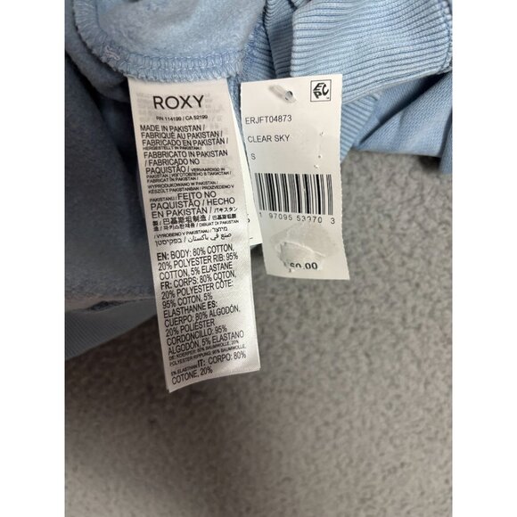 Roxy Juniors' Embroidered Sahara Vibes Zip-Up Hoodie Size Small Blue NWT's - Picture 7 of 8